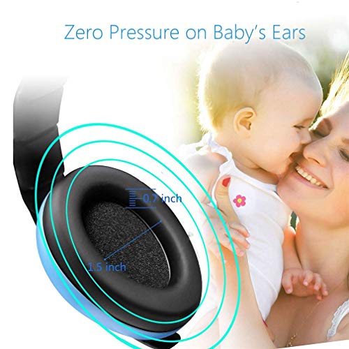 GVB ENTERPRISE Baby Ear Protection,Noise Cancelling Headphones For Kids For 0-3 Years Babies,Toddlers,Infant For Sleeping Airplane Concerts Theater Fireworks,Baby Earmuffs (Bule) - Image 5