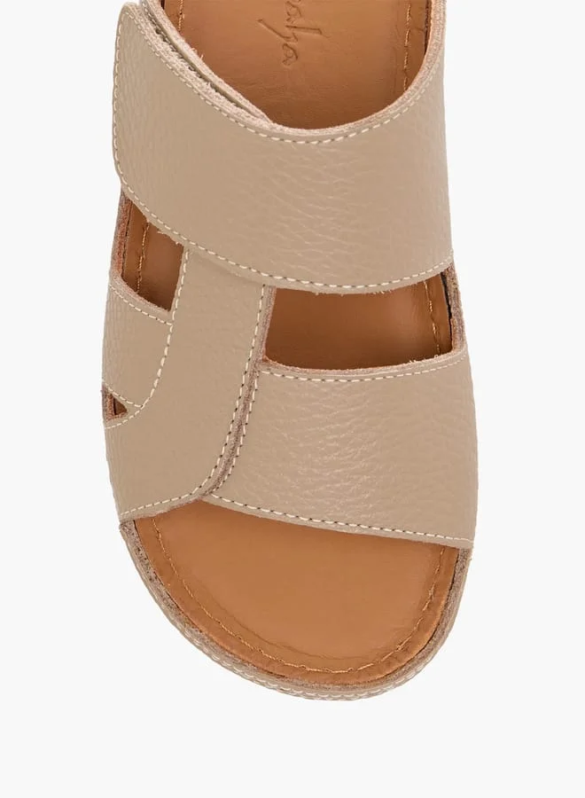 Al Waha Boys Textured Slip-On Arabic Sandals Ramadan Collection