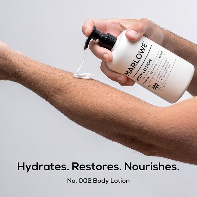 Marlowe 002 Extra Moisturizing Body Lotion 15 oz | Daily Lotion for Dry Skin for Men and Women | Light Fresh Scent | Made with Natural Ingredients | Vegan & Cruelty-Free - Image 2
