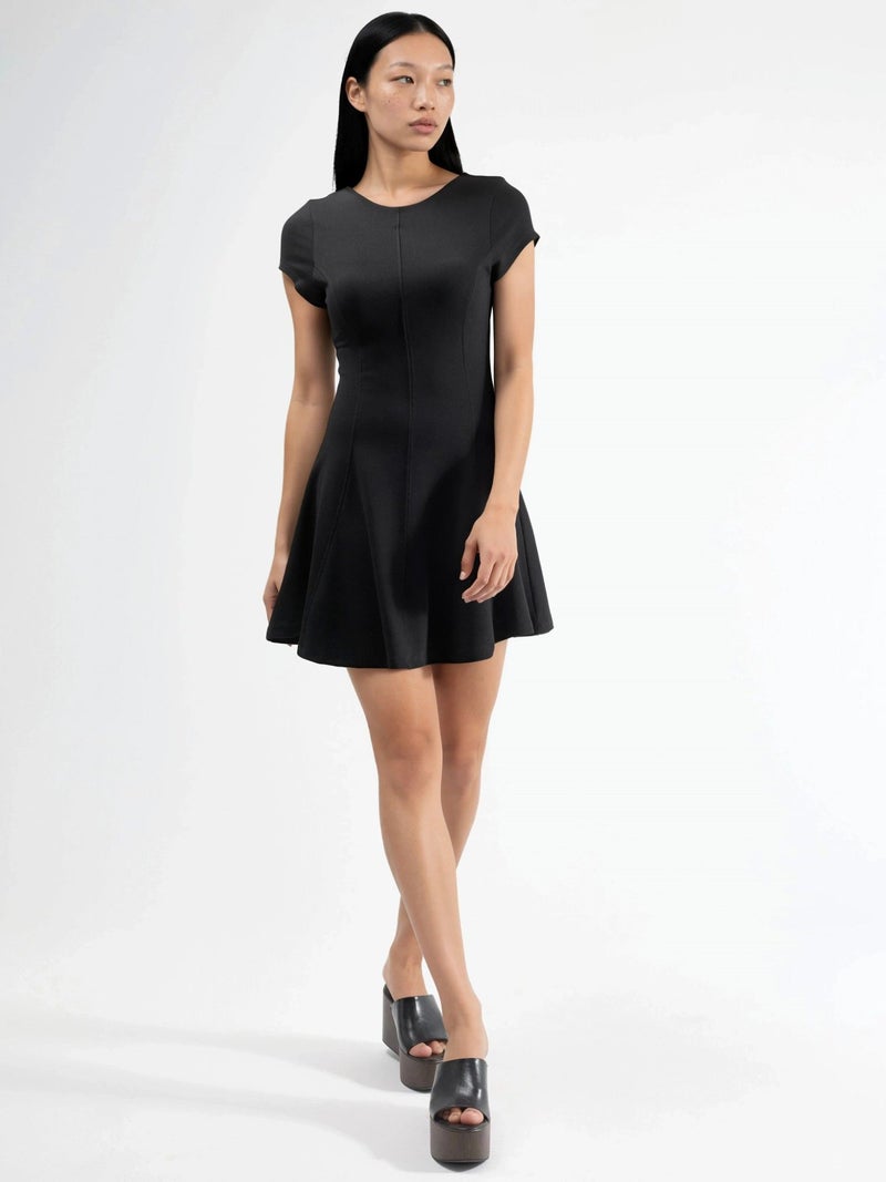 BUSEM Short Sleeve Mini A-Line Dress - Image 4