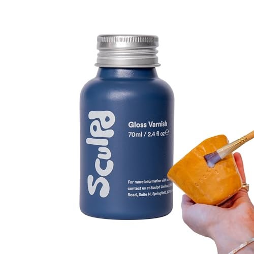 Sculpd 70 ml Air Dry Clay Glaze - Gloss, Scratch Resistant and Waterproof Gloss Varnish - Image 1