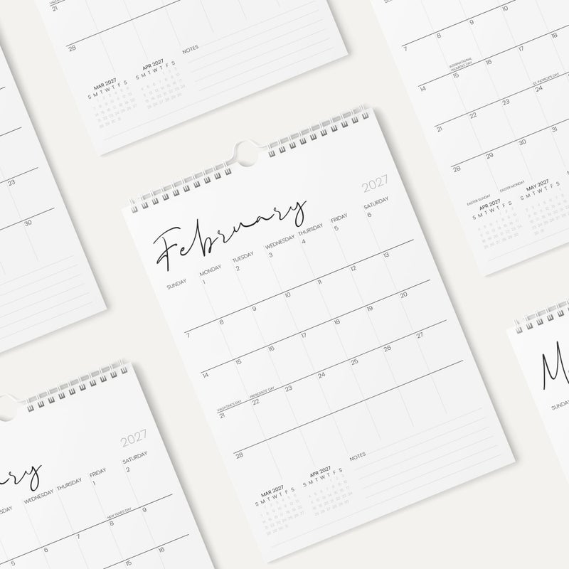 Karto Wall Calendar 2026 - Vertical 11x17 inch January 2026 to June 2027 - Boost Your Productivity and Easy Planning with the Aesthetic Monthly Calendar - Cursive - Image 4