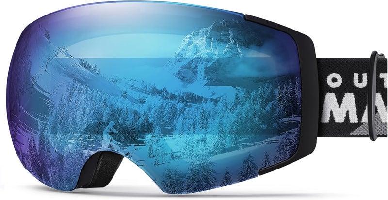 OutdoorMaster Ski Goggles PRO - Frameless, Interchangeable Lens 100% UV400 Protection Snow Goggles for Men & Women - Image 1