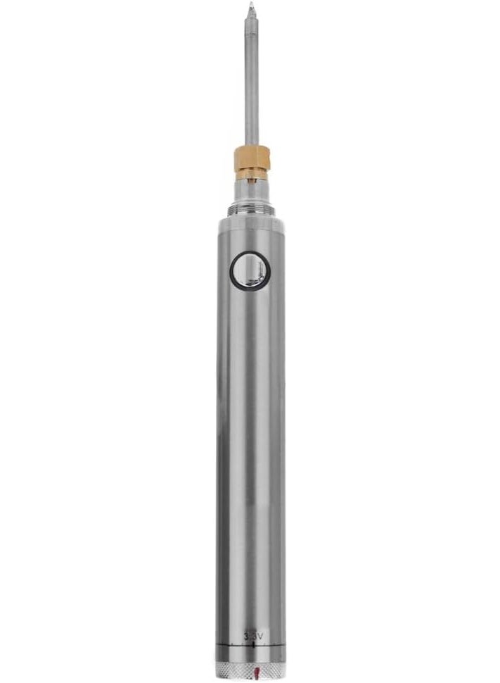 مجموعة مكواة لحام كهربائية لاسلكية بمنفذ USB  ومكواة لحام صغيرة 8 وات وواجهة شحن من النوع C ويمكن أن تستمر الشحنة الكاملة لمدة 30 دقيقة (فضي) - Image 2