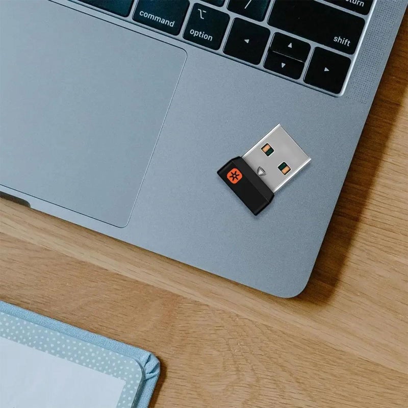 SPONGL جهاز استقبال موحد SPONGL، 1 قطعة جهاز استقبال دونجل لاسلكي موحد محول USB للماوس ولوحة المفاتيح لتوصيل 6 أجهزة لـ M905 M325 M585 M510 M705 - Image 3