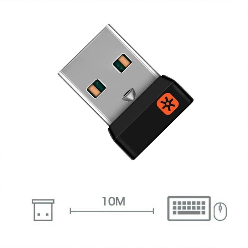 SPONGL جهاز استقبال موحد SPONGL، 1 قطعة جهاز استقبال دونجل لاسلكي موحد محول USB للماوس ولوحة المفاتيح لتوصيل 6 أجهزة لـ M905 M325 M585 M510 M705 - Image 5