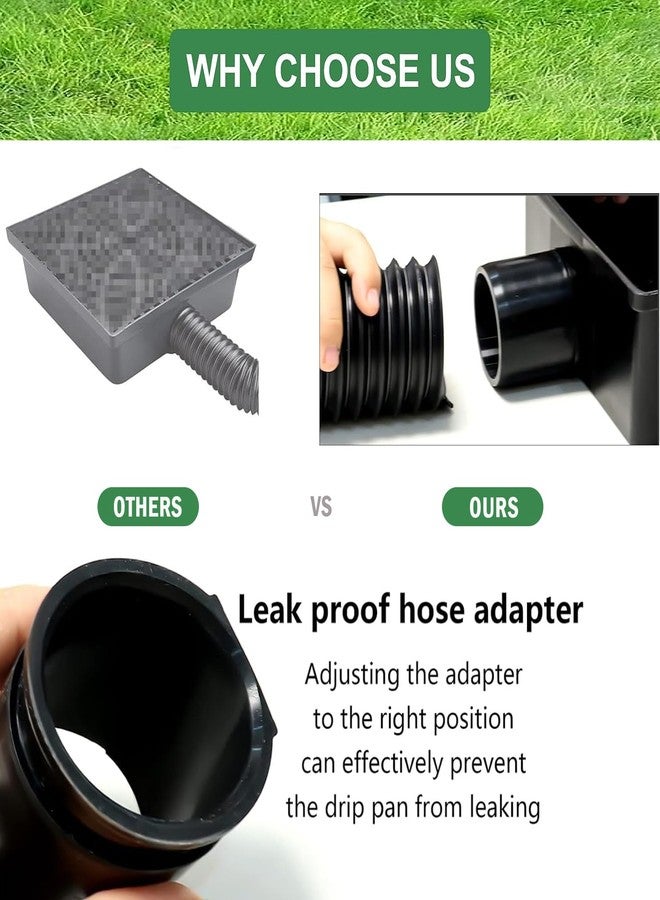 YOTODY Gutter Downspout Extensions,Catch Basin Low Profile Downspout Extender | No Deep Dig Catch Basin, Flexible Pipe Extension to 5.1ft, Protect House Foundation - Image 3