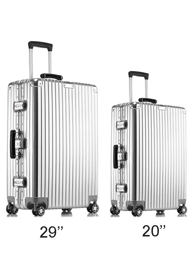 NKX Set of 2 Premium Expandable Aluminum Frame ABS & PC Suitcase 20 Inch And 29 Inch  - Image 1