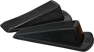 Shepherd Hardware Shepherd Hardware 8934E 8934 Heavy Duty Rubber, Black, 2 Pack Door Wedge, 2-Pack  - Image 1