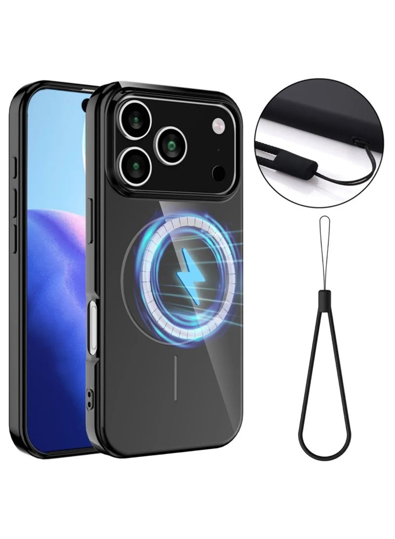 X-level iPhone 17 Pro Case Cover, Pure Color Simple Cover,Support Magnetic Ring, Thin Slim Liquid Silicone Soft Rubber Gel TPU Full Camera Protection Bumper,Black - Image 1