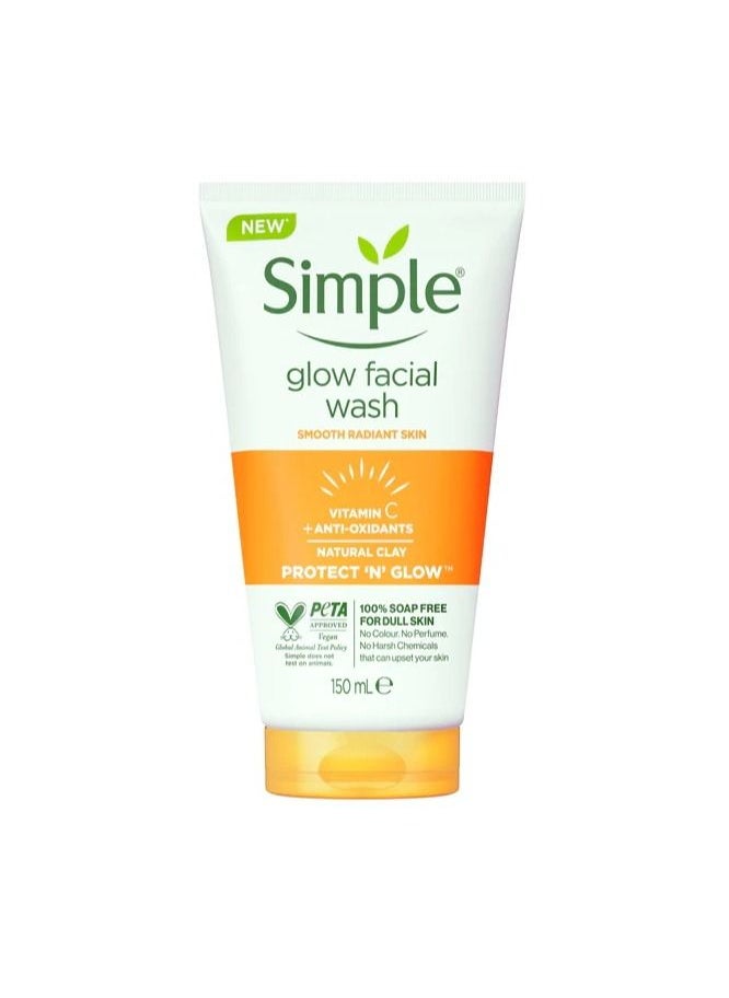 simple - Simple Vitamin C Glow Facial Wash 150ml - Image 1