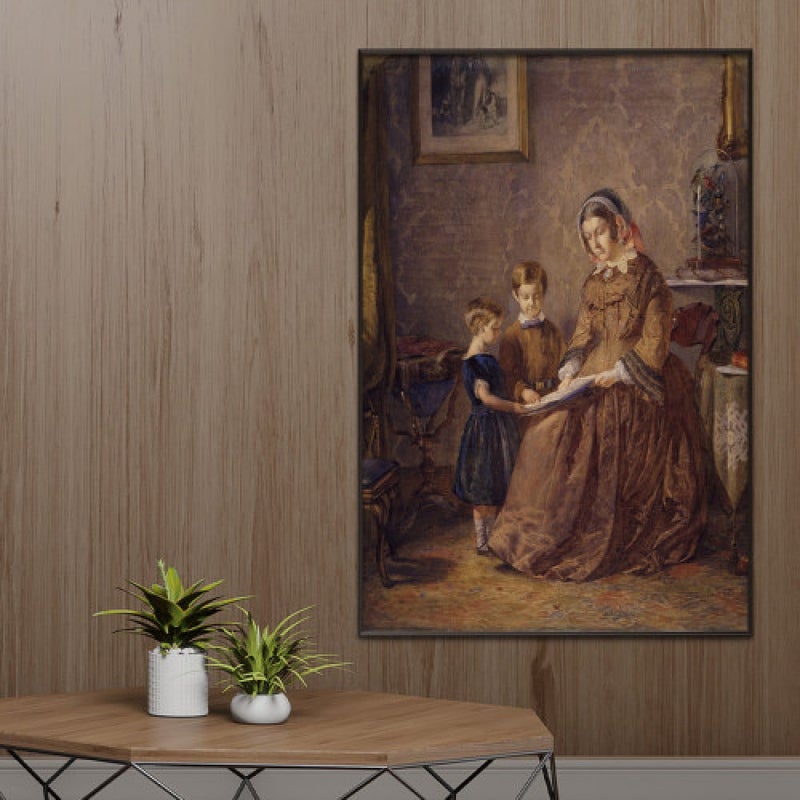 Marktna Modern design canvas print with a hollow frame, size (40×60), one piece - Image 1