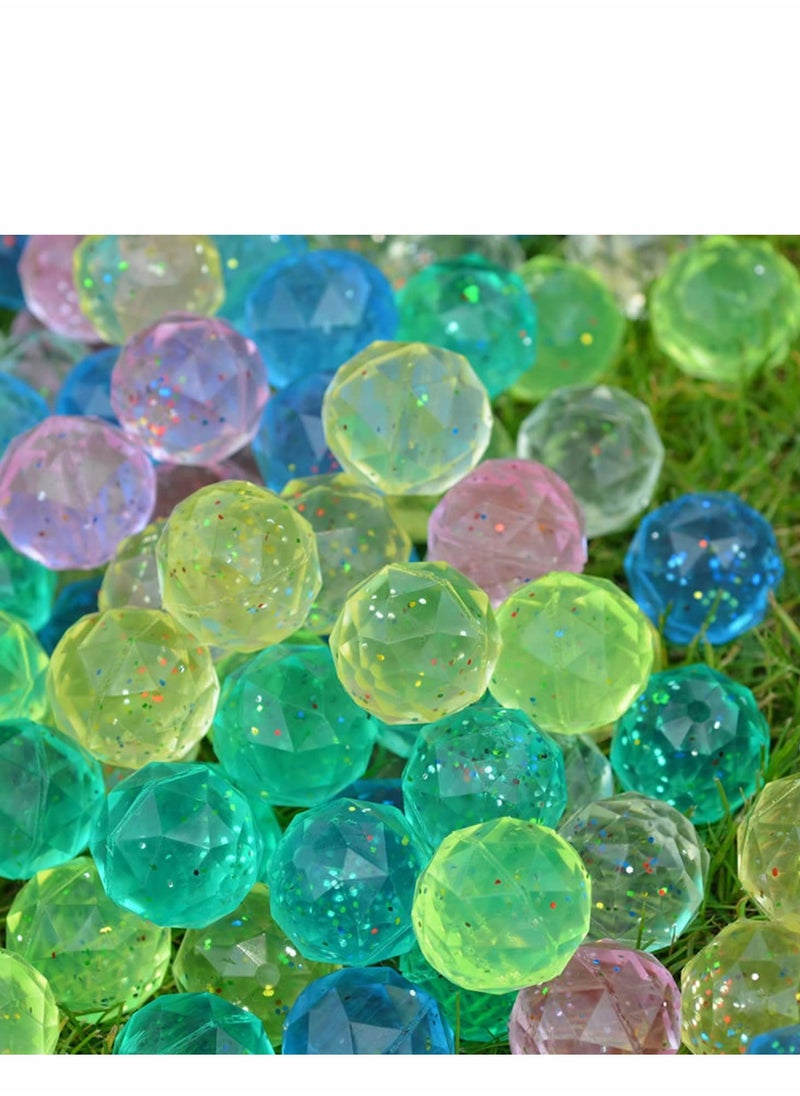 KASTWAVE - Bouncy Balls, Diamond for Kids, 25 pcs Bouncing, Look and Extra -High Bounce ,Fun Assorted Colors ,Birthday Party Favors,Goodie Bag Fillers - Image 1
