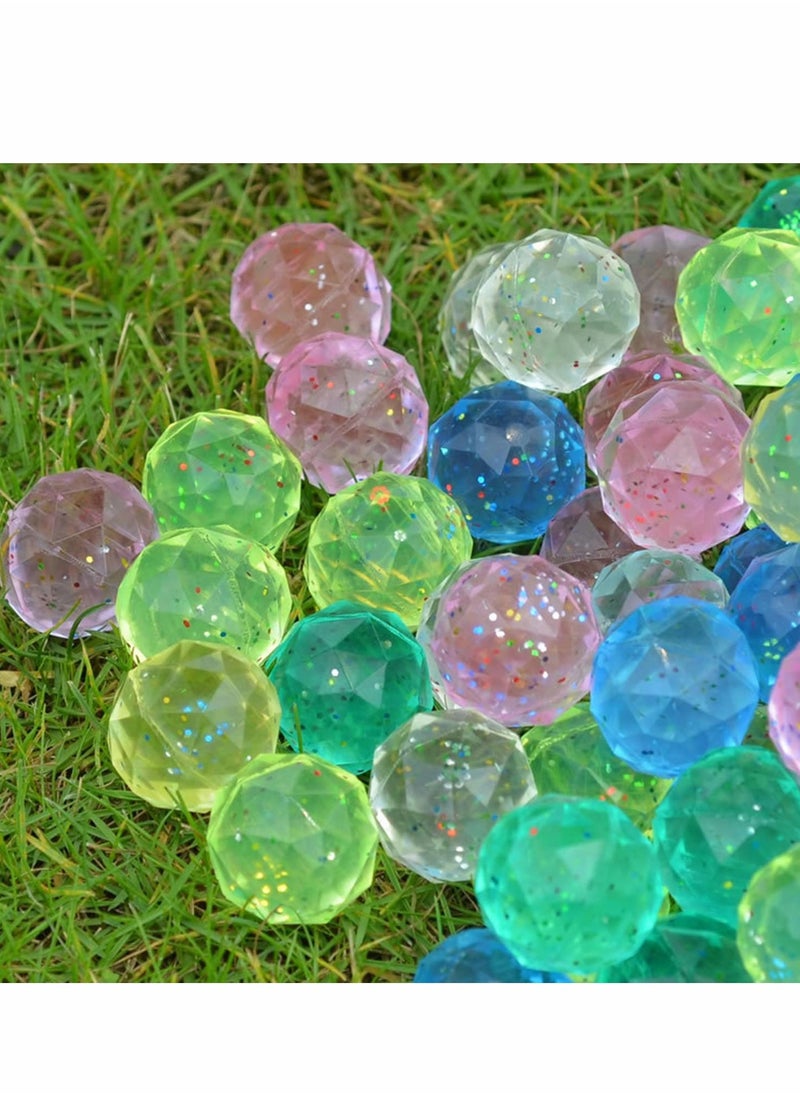 KASTWAVE - Bouncy Balls, Diamond for Kids, 25 pcs Bouncing, Look and Extra -High Bounce ,Fun Assorted Colors ,Birthday Party Favors,Goodie Bag Fillers - Image 1