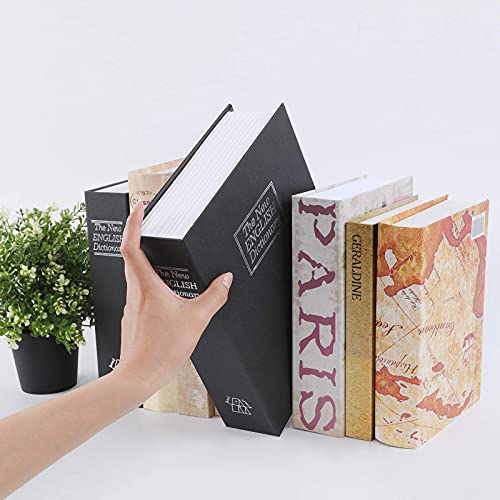 KYODOLED 10.5Inch Diversion Book Safe with Combination Lock, Extra Large Safe Secret Hidden Metal Lock Box,Money Hiding Box,Collection Box,10.5" x 7.8" x 2.6" Black Extra Large - Image 4