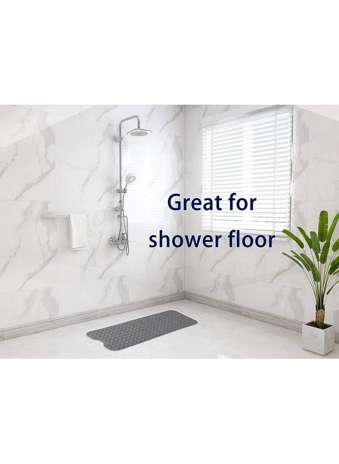 Lifekrafts LifeKrafts Experia Anti-Slip with Suction Cup Bath Mat, 100x40cm Big Size Shower Mat (Grey Color with Accu-Pebble)  - Image 5