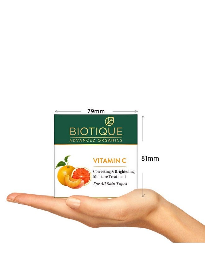 Biotique Vitamin C Correcting And Brightening Non Greasy Face Cream For All Skin Types 50G | Younge - Image 4
