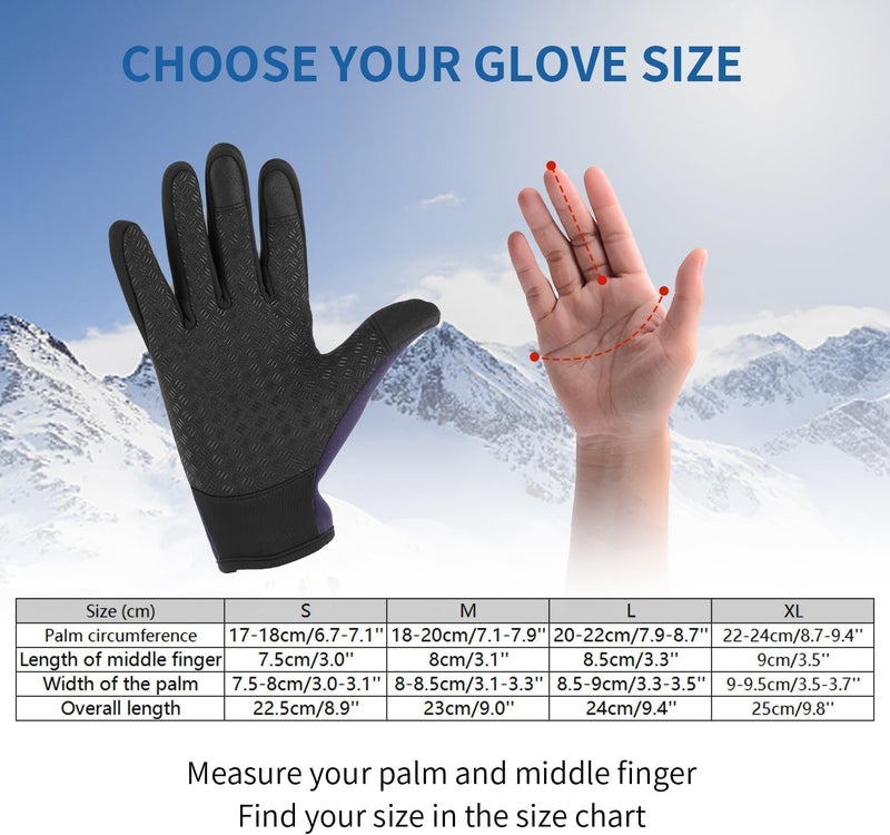 RooRuns Winter Thermal Gloves for Cycling, Driving, and Outdoor Sports - Touchscreen, Windproof, Anti-Slip - Image 5