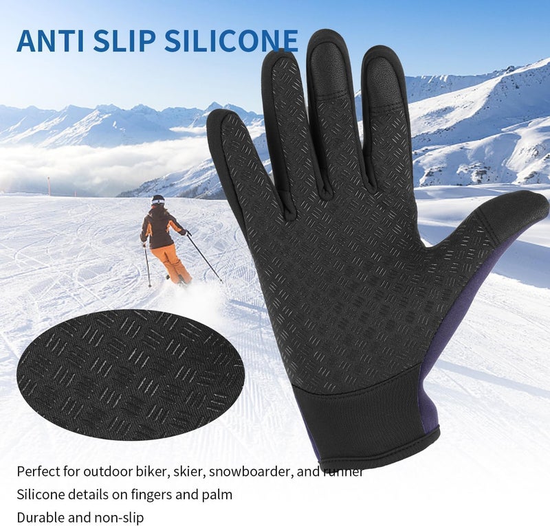 RooRuns Winter Thermal Gloves for Cycling, Driving, and Outdoor Sports - Touchscreen, Windproof, Anti-Slip - Image 4