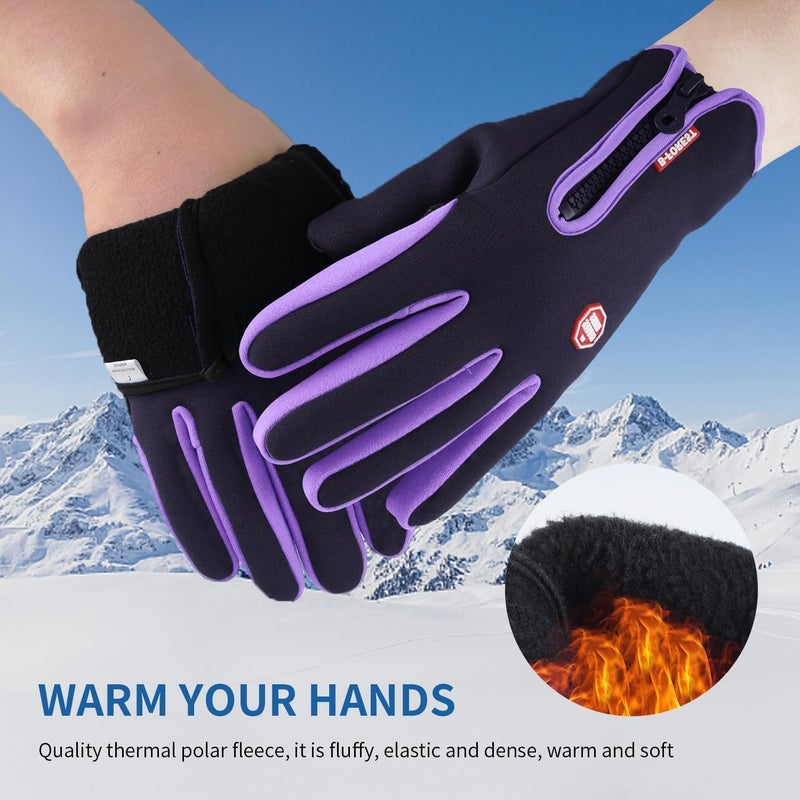 RooRuns Winter Thermal Gloves for Cycling, Driving, and Outdoor Sports - Touchscreen, Windproof, Anti-Slip - Image 2