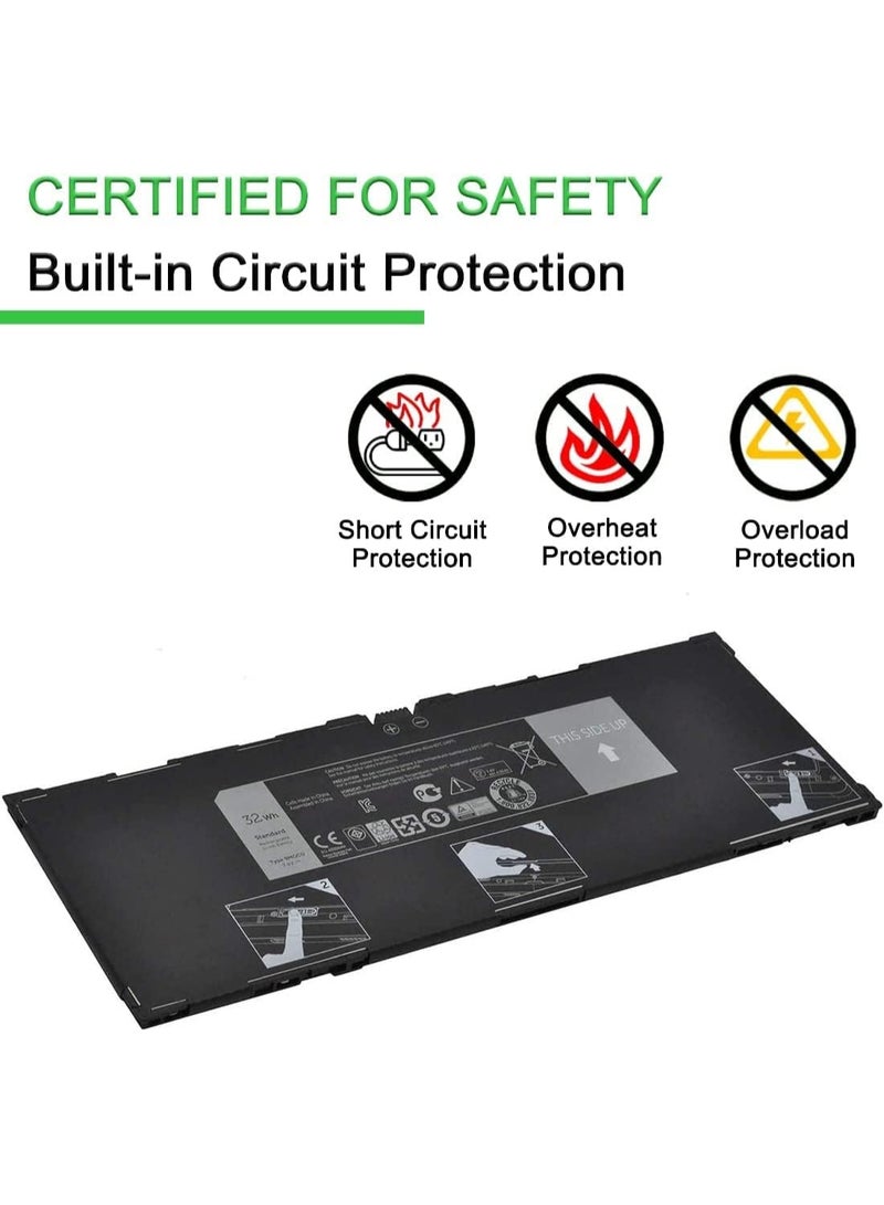 Terabyte 9MGCD Replacement Laptop Battery Compatible for Dell Venue 11 Pro (5130) 9MGCD XMFY3 312-1453 VYP88 Tablet 7.4V 32Wh - Image 4