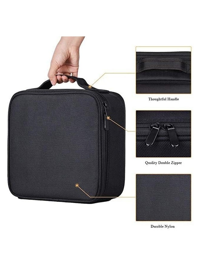 Runmay Professional Makeup Train Case Cosmetic Toiletry Bag Travel Organizer Make up Artist Master Waterproof Case Portable Storage with Adjustable Beauty Items Kit Storage Tool & Accessories - Image 4