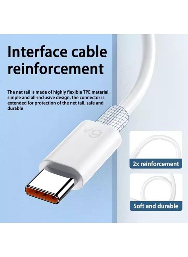 كابل شحن سريع من USB إلى USB-C بطول متر واحد، سلك شاحن من النوع C بقوة 3 أمبير/60 واط، متوافق مع هواتف Samsung Galaxy S25/S24/S23، وXiaomi، وiPhone 16/15، وiPad، وMacBook، وغيرها - مضفر متين - Image 5