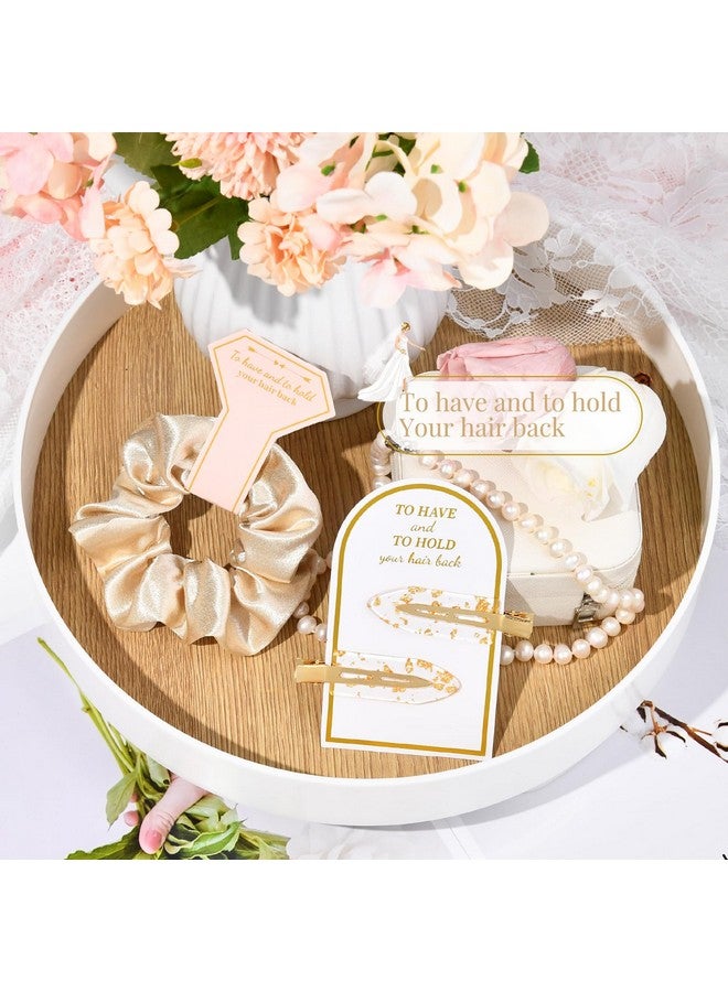 Aileam 12 PCS Soft Silk Satin Hair Accessories - Scrunchies, Hair Clips for Bridal Shower Gifts, Wedding Favors for Women and Girls - Image 5