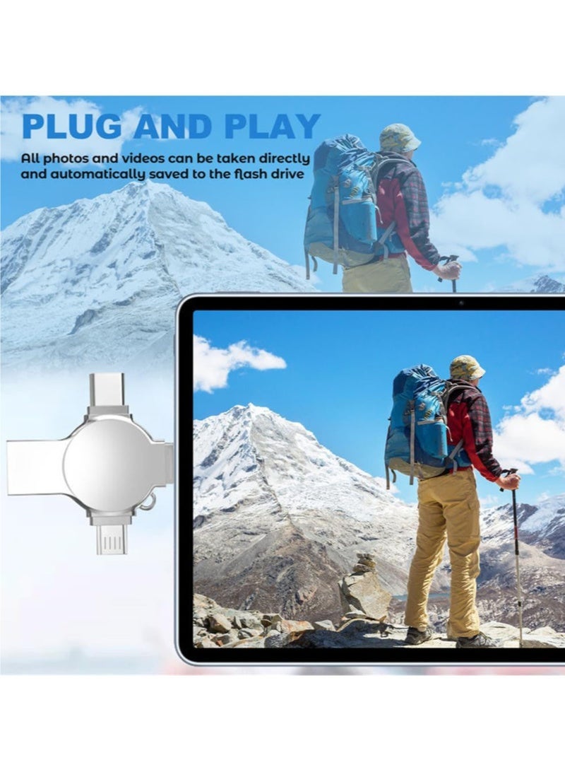 Flash Drive for iPhone 512GB, Photo Stick USB Flash Drive 512GB Memory Stick USB 3.0 High Speed Thumb Drives Portable Jump Drive Storage Device External Storage for Smartphone/Laptop/PC/Android - Image 5