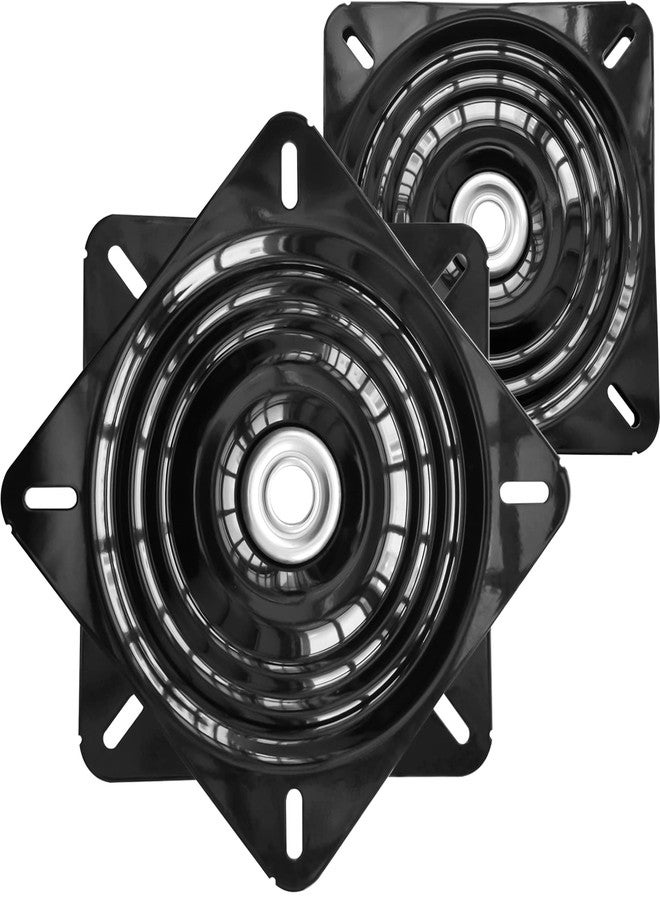 Evadow 2Pack 10Inch Bar Stool Swivel Plate Heavy Duty, Chair Swivel Base with Solid Ring of Ball Bearings, 600lbs Capacity Replacement Swivel Seat Parts Lazy Susan Hardware for Barstools Recliner Chair Boat - Image 1