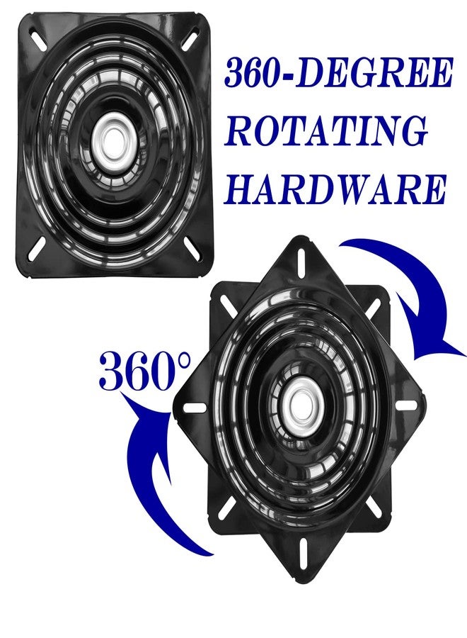Evadow 2Pack 10Inch Bar Stool Swivel Plate Heavy Duty, Chair Swivel Base with Solid Ring of Ball Bearings, 600lbs Capacity Replacement Swivel Seat Parts Lazy Susan Hardware for Barstools Recliner Chair Boat - Image 3
