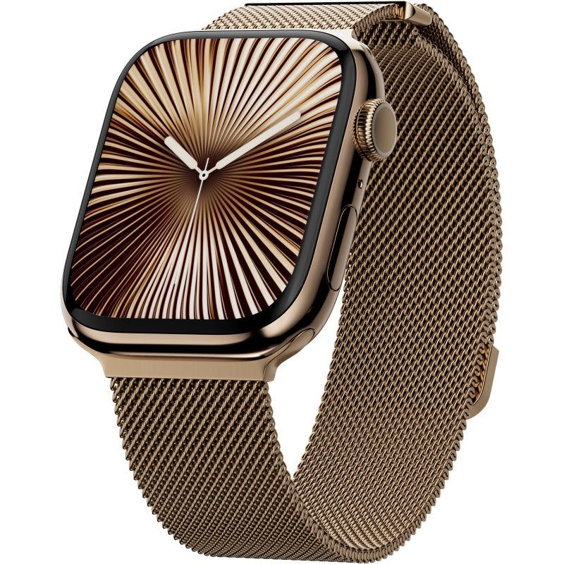 MAGEASY Milanese Band for Apple Watch Series 11, Ultra 3, SE3 - Magnetic iWatch Bands for Women, Strong Magnets | for 44mm 45mm 46mm 49mm Apple Watch 1-7/8/9/10/11/SE2/SE3/Ultra2/Ultra3 - Image 1