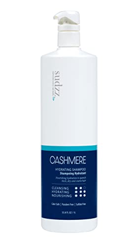 SUDZZFX Cashmere Hydrating Shampoo, 34 fl oz - Hair Growth Shampoo - Color Safe, Sulfate Free, Paraben Free, and moisturizing for Dry Hair Men and Women - Image 1