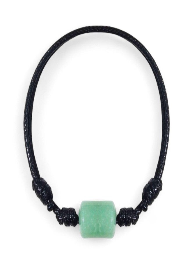 Luck Strings Green Aventurine Cord Bracelet for Men or Women - Unisex Good luck and fortune Jewelry - Spiritual Meditation Waterproof Bracelets - Image 1