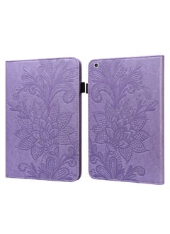 Case Cover Lace Flower Embossing Pattern Horizontal Flip Leather Case with Holder & Card Slots & Wallet & Photo Frame & Sleep / Wake-up Function For iPad mini 2019 / 4 / 3 / 2 / 1 Purple