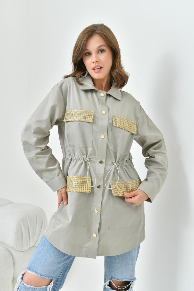 Garmi Women's Parachute Cap Gray  - Image 5