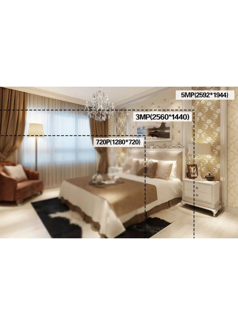 ارواق كاميرا مراقبة لاسلكية تعمل بالواي فاي، كاميرا رؤية ليلية عالية الدقة، مراقبة خارجية للطاقة الشمسية منخفضة الطاقة - Image 3