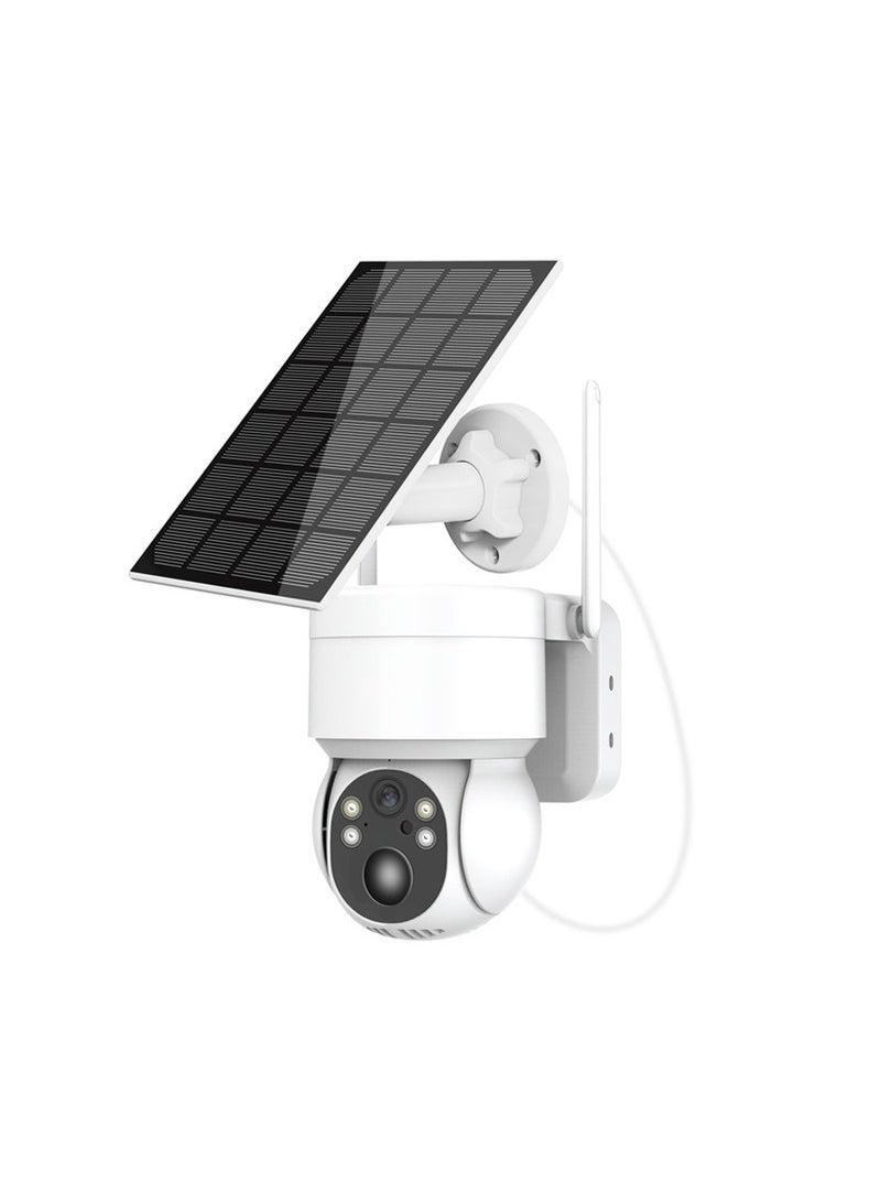 ارواق كاميرا مراقبة لاسلكية تعمل بالواي فاي، كاميرا رؤية ليلية عالية الدقة، مراقبة خارجية للطاقة الشمسية منخفضة الطاقة - Image 1