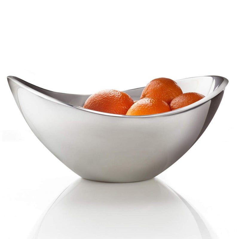 Nambe nambe Butterfly Bowl | 6 Inch Chillable Salad Serving Bowl for Dips  Salsa  Appetizers  Olives  and Guacamole | Oven and Freezer Safe | Made of Metal Alloy - Image 2