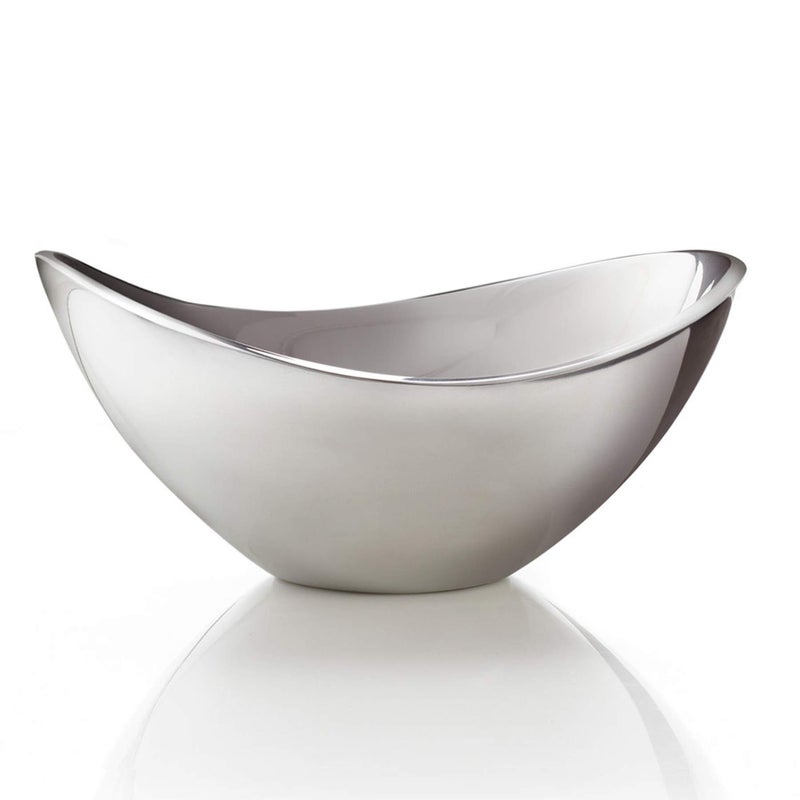 Nambe nambe Butterfly Bowl | 6 Inch Chillable Salad Serving Bowl for Dips  Salsa  Appetizers  Olives  and Guacamole | Oven and Freezer Safe | Made of Metal Alloy - Image 1