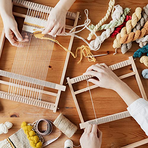 Ayasee Wooden Weaving Loom, Multi-Craft Weaving Frame to Handcraft for Beginners, 15.35x9.84in/39x25cm - Image 5