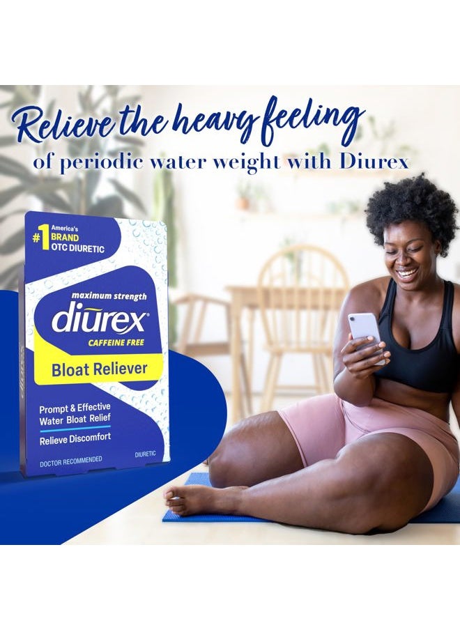 Diurex - Max Water Pills - Maximum Strength Caffeine Free Diuretic - Relieve Water Bloat - 24 Count - Image 1
