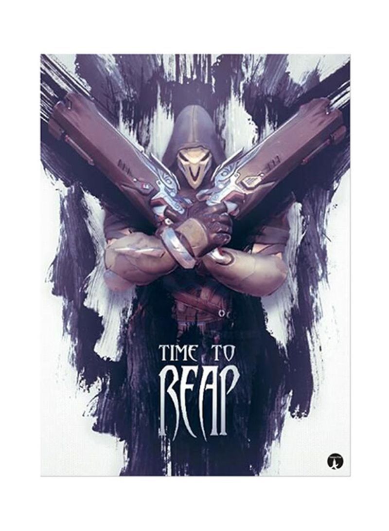 ملصق معدني للعبة الفيديو أوفرواتش بألوان متعددة 15x20 سنتيمتر