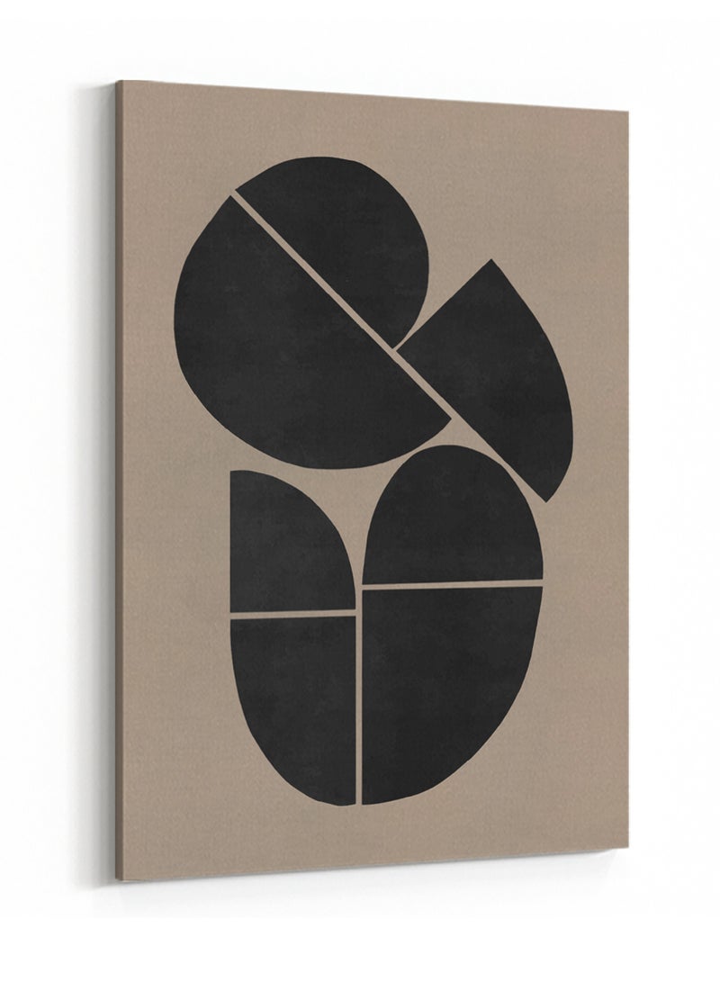 لوحة كانفاس على إطار خشبي بتصميم فن تجريدي بسيط - Image 4