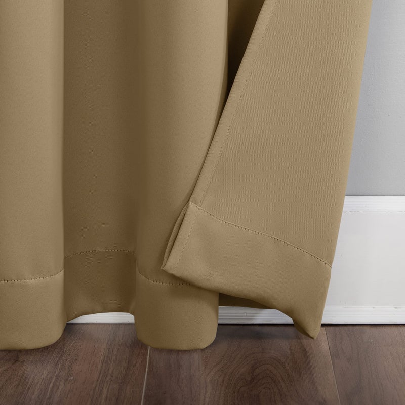 صن زيرو Sun Zero Easton Energy Saving Tab Tab Top Curtain Panel 40 "× 95" "Taupe - Image 4