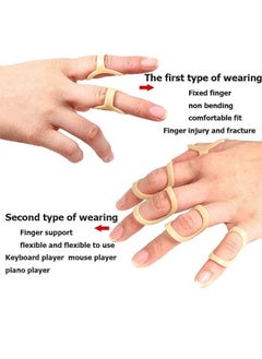 Ocean Finger Splint, 5 Pieces Finger Support Brace Upgraded Finger Stabilizer Kit Trigger Finger Splints Fits for Thumb Middle Ring Index Pinky Finger Straightener Broken Straightening  - Image 3