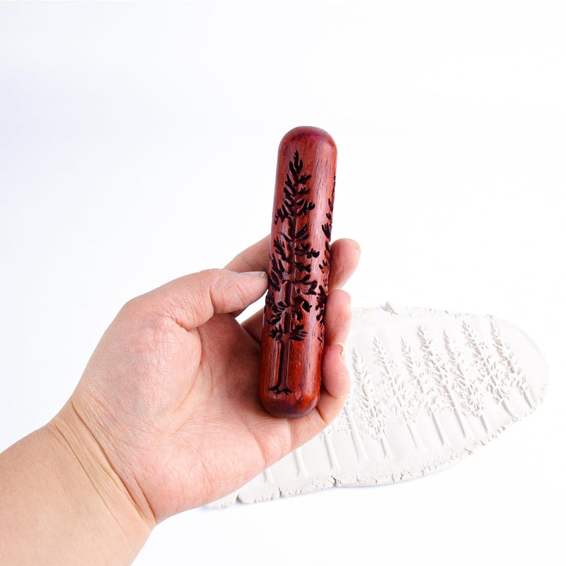 HORSDO Pottery Tools Wood Big Hand Rollers for Clay- Perfect for Pottery and Ceramics,Ideal for Beginners to Create Clear and Detailed Patterns (1) - Image 3