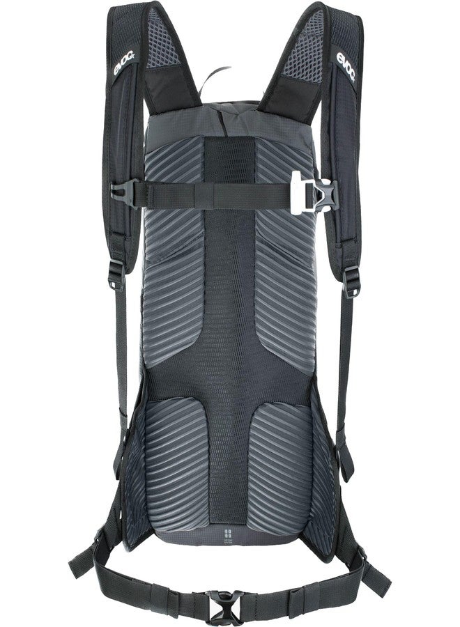 Evoc RIDE 12 bike travel rucksack for trails and other activities (clever pocket management, ventilated with AIR-PAD back padding, incl. 2L HYDRATION BLADDER), Carbon Grey/Black - Image 2