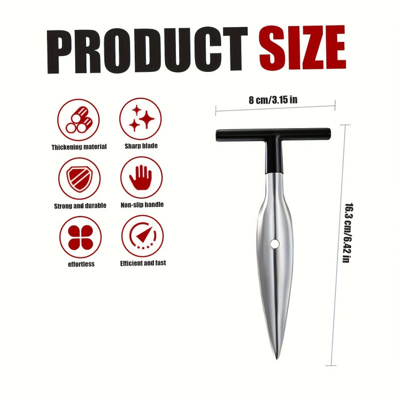 Black Outdoor Camping Manual Coconut Opener Stainless Steel Fruit Vegetable Tool Meat Extractor Shell Opener - Image 4