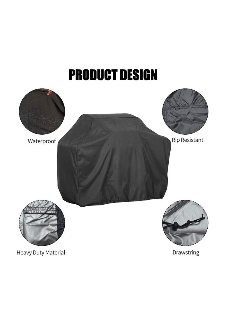 Waterproof BBQ Grill Barbeque Cover Outdoor Rain Grill Anti Dust Protector (145x61x117cm) - Image 3
